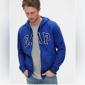 GAP Royal Blue Hoodie with Raised Logo